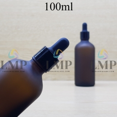 Chai tinh dầu phun mờ nắp bóp khoen nhựa trơn 100ml