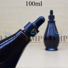 Chai đèn dầu nắp bóp khoen nhựa sọc 100ml