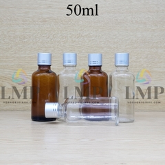 Chai tinh dầu nắp xi 2 viền 50ml