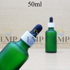 Chai tinh dầu phun mờ nắp bóp khoen nhựa sọc 50ml