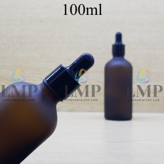 Chai tinh dầu phun mờ nắp bóp khoen nhựa trơn 100ml