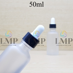 Chai tinh dầu phun mờ nắp bóp khoen nhựa sọc 50ml