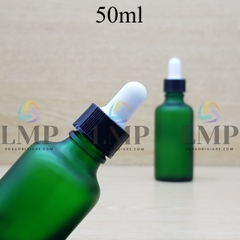 Chai tinh dầu phun mờ nắp bóp khoen nhựa sọc 50ml