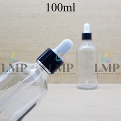 Chai tinh dầu nắp bóp khoen nhựa trơn 100ml