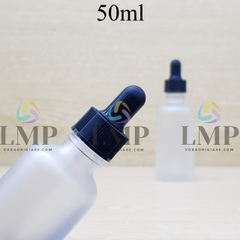 Chai tinh dầu phun mờ nắp bóp khoen nhựa sọc 50ml