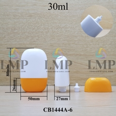 Tuýp kem chống nắng oval 30ml 50ml