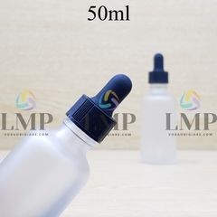 Chai tinh dầu phun mờ nắp bóp khoen nhựa sọc 50ml