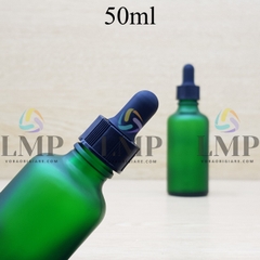 Chai tinh dầu phun mờ nắp bóp khoen nhựa sọc 50ml