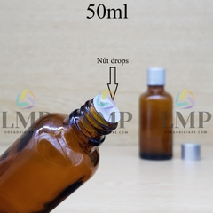 Chai tinh dầu nắp xi 2 viền 50ml
