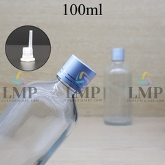 Chai tinh dầu nắp xi 2 viền 100ml