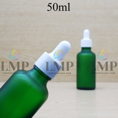 Chai tinh dầu phun mờ nắp bóp khoen nhựa sọc 50ml