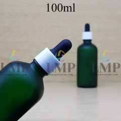 Chai tinh dầu phun mờ nắp bóp khoen nhựa trơn 100ml
