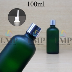 Chai tinh dầu phun mờ nắp xi KO viền 100ml