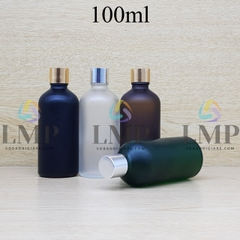 Chai tinh dầu phun mờ nắp xi KO viền 100ml