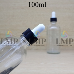 Chai tinh dầu nắp bóp khoen nhựa sọc 100ml