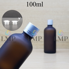 Chai tinh dầu phun mờ nắp xi 2 viền 100ml