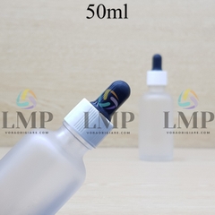 Chai tinh dầu phun mờ nắp bóp khoen nhựa sọc 50ml