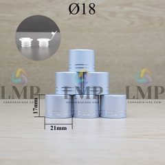 Nắp xi 2 viền Ø18 ( kèm nút chặn )