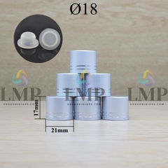 Nắp xi 2 viền Ø18 ( kèm nút chặn )