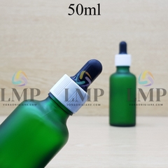 Chai tinh dầu phun mờ nắp bóp khoen nhựa sọc 50ml