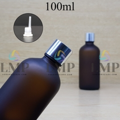 Chai tinh dầu phun mờ nắp xi KO viền 100ml