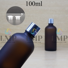 Chai tinh dầu phun mờ nắp xi KO viền 100ml