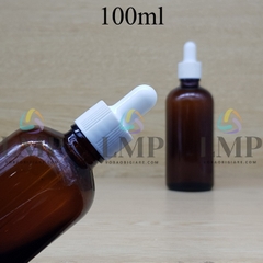 Chai tinh dầu nắp bóp khoen nhựa sọc 100ml