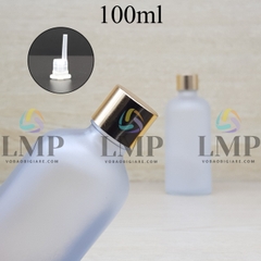 Chai tinh dầu phun mờ nắp xi KO viền 100ml