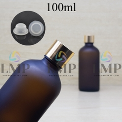Chai tinh dầu phun mờ nắp xi KO viền 100ml
