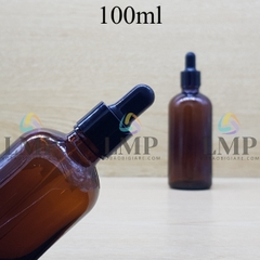 Chai tinh dầu nắp bóp khoen nhựa trơn 100ml