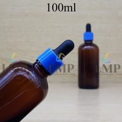 Chai tinh dầu nắp bóp khoen nhựa trơn 100ml