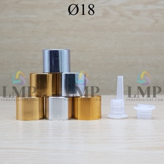 Nắp xi KO viền Ø18 ( kèm nút chặn )