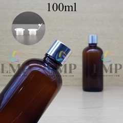 Chai tinh dầu nắp xi KO viền 100ml
