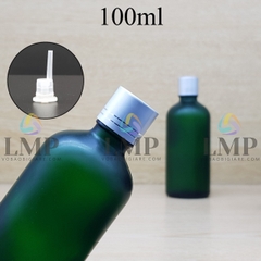 Chai tinh dầu phun mờ nắp xi 2 viền 100ml