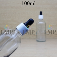 Chai tinh dầu nắp bóp khoen nhựa trơn 100ml