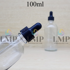 Chai tinh dầu nắp bóp khoen nhựa sọc 100ml