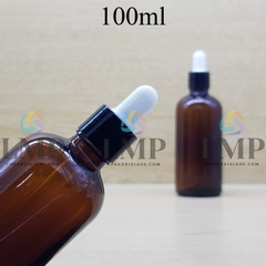 Chai tinh dầu nắp bóp khoen nhựa trơn 100ml