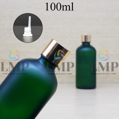 Chai tinh dầu phun mờ nắp xi KO viền 100ml