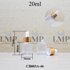 Chai thủy tinh nắp bóp khoen nhôm