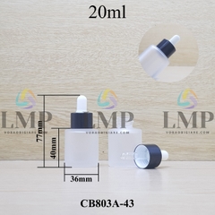 Chai thủy tinh nắp bóp khoen nhôm