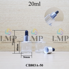 Chai thủy tinh nắp bóp khoen nhôm