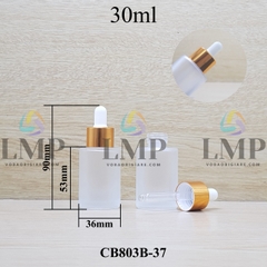 Chai thủy tinh nắp bóp khoen nhôm