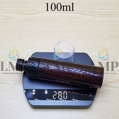 Chai PET vai ngang đầu phun sương trơn 100ml