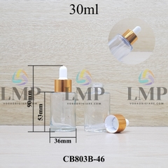 Chai thủy tinh nắp bóp khoen nhôm