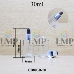 Chai thủy tinh nắp bóp khoen nhôm