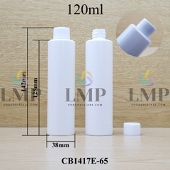 Chai PETG vai ngang nắp vặn trơn