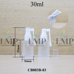 Chai thủy tinh đầu xịt mũi 360 độ