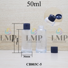 Chai thủy tinh nắp bật sọc
