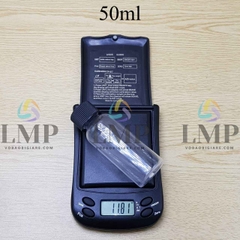 Chai vai tròn nắp push down and turn sọc 50ml