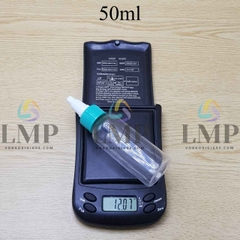 Chai vai tròn nắp nhọn sọc tattoo 50ml